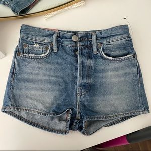 Acne Studios Bla Konst Blue Denim Shorts
